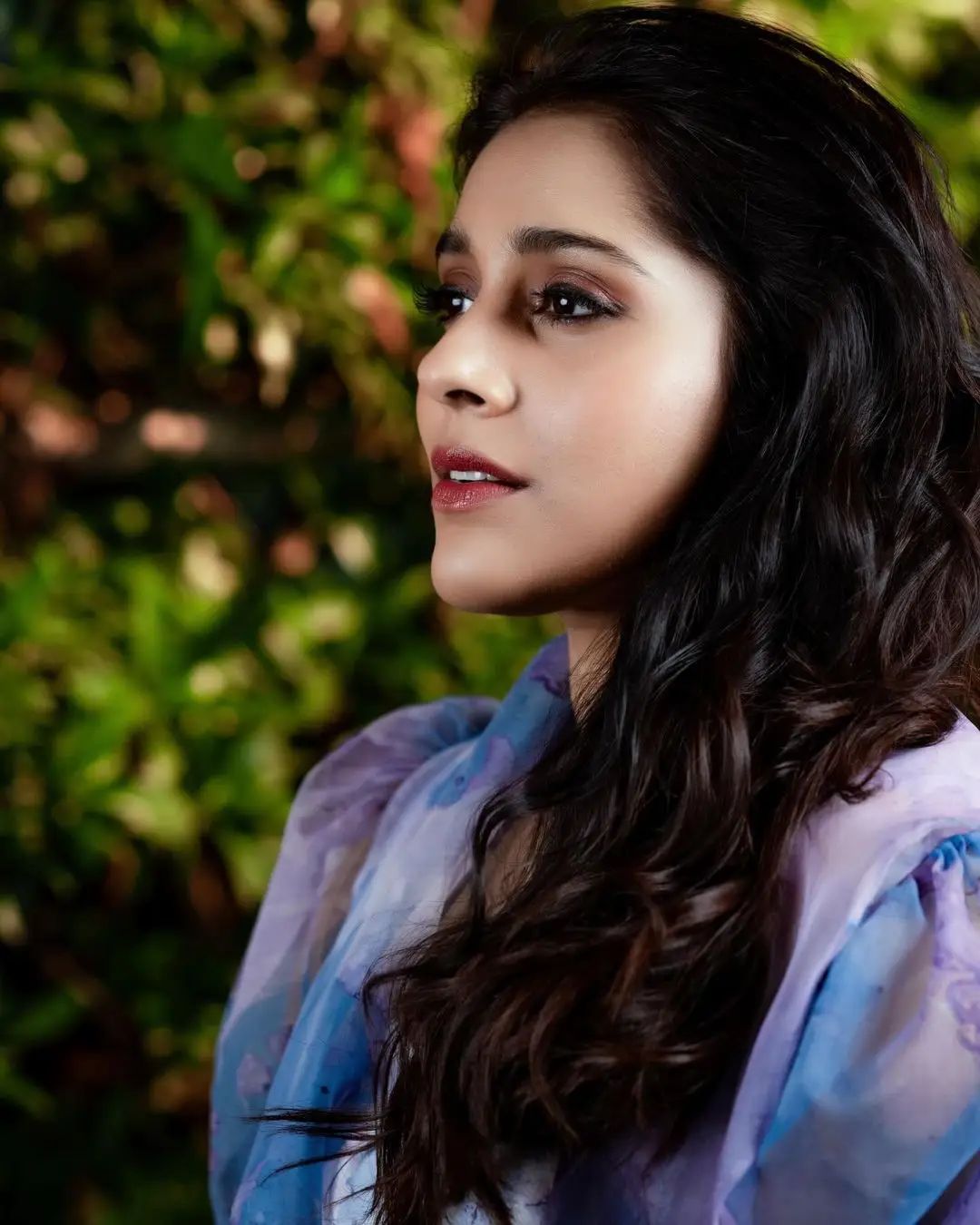 Rashmi Gautam Stills in Blue Lehenga Choli